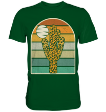 Laden Sie das Bild in den Galerie-Viewer, Kaktus Leopard Retro Pflanzen T-Shirt