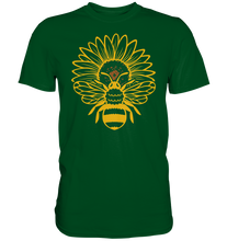 Laden Sie das Bild in den Galerie-Viewer, Bienen Sonnenblumen T-Shirt Imker Garten Motiv Gärtner Geschenk