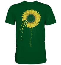 Laden Sie das Bild in den Galerie-Viewer, Dinosaurier Sonnenblumen T-Shirt Dino Garten Motiv Gärtner Geschenk