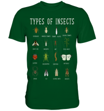 Laden Sie das Bild in den Galerie-Viewer, Insektenarten Entomologie Insekten T-Shirt