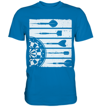 Laden Sie das Bild in den Galerie-Viewer, Retro Dartscheibe Dart Team Darts Pfeile T-Shirt