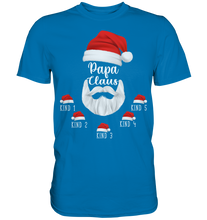 Laden Sie das Bild in den Galerie-Viewer, Papa Claus Weihnachten Familienvater Weihnachtsoutfit Personalisiertes T-Shirt