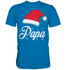 Papa Weihnachtsoutfit Familien Weihnachten Santa Claus Weihnachtsmann Vater T-Shirt