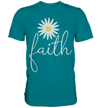 Laden Sie das Bild in den Galerie-Viewer, Faith Gänseblümchen Shirt Christlicher Gärtner Garten Motiv