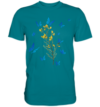 Laden Sie das Bild in den Galerie-Viewer, Blumen Schmetterlinge T-Shirt