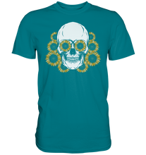 Laden Sie das Bild in den Galerie-Viewer, Totenkopf Sonnenblumen Shirt Gärtner Geschenk Garten