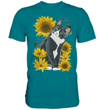 Laden Sie das Bild in den Galerie-Viewer, Sonnenblumen Katze T-Shirt Lustiges Garten Geschenk Gärtner