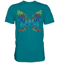 Laden Sie das Bild in den Galerie-Viewer, Kunst Farbiger Schmetterling T-Shirt