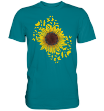 Laden Sie das Bild in den Galerie-Viewer, Sonnenblumen Schmetterling Garten T-Shirt Gärtner Geschenk