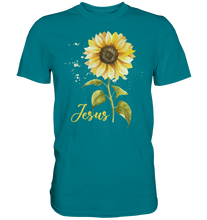 Laden Sie das Bild in den Galerie-Viewer, Jesus Sonnenblumen T-Shirt Christlicher Gärtner Geschenk Garten