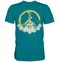 Laden Sie das Bild in den Galerie-Viewer, Gänseblümchen Peace Symbol Shirt Garten T-Shirt Gärtner
