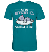 Laden Sie das Bild in den Galerie-Viewer, Offizielles Schlafshirt Nachthemd Schlafanzug Pyjama Schlafen Katze T-Shirt