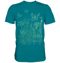 Laden Sie das Bild in den Galerie-Viewer, Natur Wiese Frauen Schmetterling Baum T-Shirt