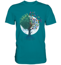 Laden Sie das Bild in den Galerie-Viewer, Natur Schmetterling Baum T-Shirt