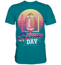 Laden Sie das Bild in den Galerie-Viewer, Retro Vaporwave Spieltag American Football T-Shirt