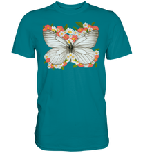 Laden Sie das Bild in den Galerie-Viewer, Frauen Blumen Schmetterling T-Shirt
