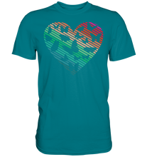 Laden Sie das Bild in den Galerie-Viewer, Frauen Retro Schmetterling Herz T-Shirt