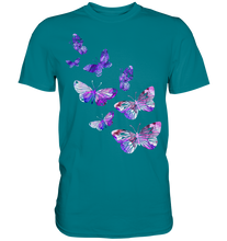 Laden Sie das Bild in den Galerie-Viewer, Lila Schmetterlinge T-Shirt