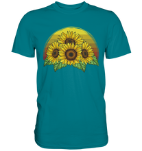 Laden Sie das Bild in den Galerie-Viewer, Retro Sonnenblumen T-Shirt Gärtner Geschenk
