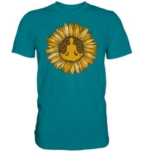 Laden Sie das Bild in den Galerie-Viewer, Yoga Sonnenblumen T-Shirt Gärtner Geschenk Garten Meditation