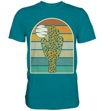Laden Sie das Bild in den Galerie-Viewer, Kaktus Leopard Retro Pflanzen T-Shirt