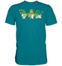 Laden Sie das Bild in den Galerie-Viewer, Gartenzwerge Sonnenblumen T-Shirt Garten Motiv Gärtner Geschenk