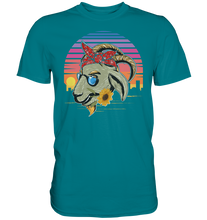 Laden Sie das Bild in den Galerie-Viewer, Ziege Sonnenblumen T-Shirt Gärtner Geschenk Garten