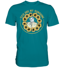 Laden Sie das Bild in den Galerie-Viewer, Katzen Sonnenblumen T-Shirt Gärtner Geschenk Garten