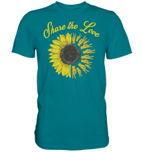 Laden Sie das Bild in den Galerie-Viewer, Liebe Sonnenblumen T-Shirt Peace Garten Motiv Gärtner Geschen