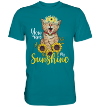 Laden Sie das Bild in den Galerie-Viewer, Katzenliebhaber Sonnenblumen Shirt Gärtner Katzen Geschenk Garten