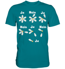 Laden Sie das Bild in den Galerie-Viewer, Gänseblümchen Shirt Ja Nein Spiel Garten Motiv Gärtner