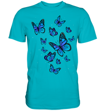 Laden Sie das Bild in den Galerie-Viewer, Blaue Schmetterlinge T-Shirt