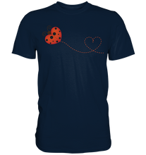 Laden Sie das Bild in den Galerie-Viewer, Marienkäfer Herz T-Shirt