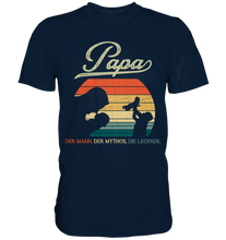 Laden Sie das Bild in den Galerie-Viewer, Papa Kind Vatertag Geschenk Vater T-Shirt