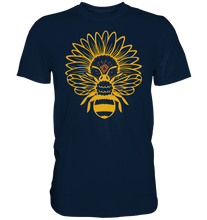 Laden Sie das Bild in den Galerie-Viewer, Bienen Sonnenblumen T-Shirt Imker Garten Motiv Gärtner Geschenk