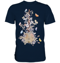Laden Sie das Bild in den Galerie-Viewer, Banjo Frauen Blumen Schmetterling T-Shirt