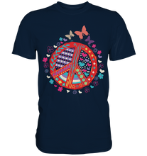 Laden Sie das Bild in den Galerie-Viewer, Peace Frauen Schmetterling T-Shirt