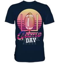 Laden Sie das Bild in den Galerie-Viewer, Retro Vaporwave Spieltag American Football T-Shirt