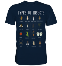 Laden Sie das Bild in den Galerie-Viewer, Insektenarten Entomologie Insekten T-Shirt