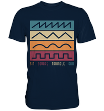 Laden Sie das Bild in den Galerie-Viewer, Modularer Synthesizer Synth Vintage Analog Wellen T-Shirt