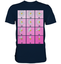 Laden Sie das Bild in den Galerie-Viewer, Gänseblümchen Ja Nein Spiel Garten Motiv Gärtner Shirt