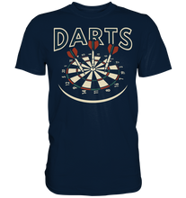 Laden Sie das Bild in den Galerie-Viewer, Vintage Darts Dartscheibe Sport Dartpfeile T-Shirt