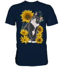 Laden Sie das Bild in den Galerie-Viewer, Sonnenblumen Katze T-Shirt Lustiges Garten Geschenk Gärtner