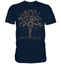 Laden Sie das Bild in den Galerie-Viewer, Frauen Schmetterlinge Baum T-Shirt