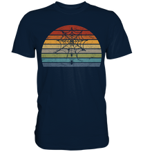 Laden Sie das Bild in den Galerie-Viewer, Spinne Insekten Spinnwebe Retro T-Shirt