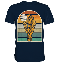 Laden Sie das Bild in den Galerie-Viewer, Kaktus Leopard Retro Pflanzen T-Shirt
