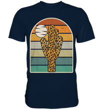 Laden Sie das Bild in den Galerie-Viewer, Kaktus Leopard Retro Pflanzen T-Shirt