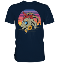 Laden Sie das Bild in den Galerie-Viewer, Ziege Sonnenblumen T-Shirt Gärtner Geschenk Garten