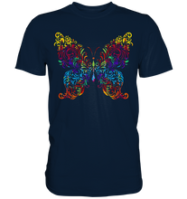 Laden Sie das Bild in den Galerie-Viewer, Kunst Farbiger Schmetterling T-Shirt
