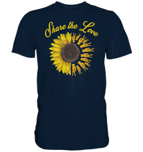 Laden Sie das Bild in den Galerie-Viewer, Liebe Sonnenblumen T-Shirt Peace Garten Motiv Gärtner Geschen